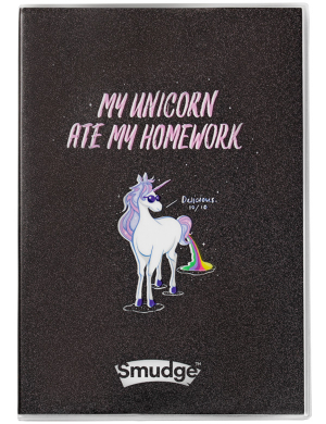 Smudge™ Unicorn Ate My Homework  A4 Premium Notebook